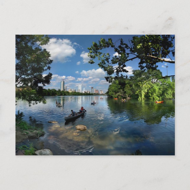 Postal Lago Ladybird / Austin Texas Skyline 3 (Anverso)