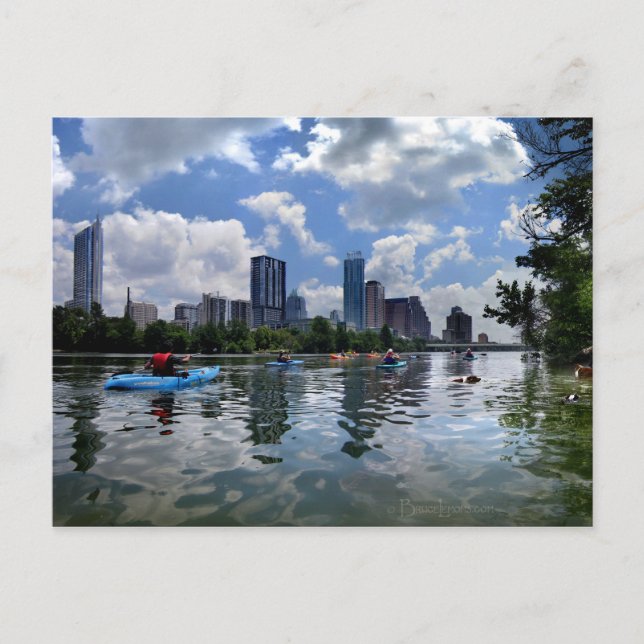 Postal Lago Ladybird Kayaks y Parque de Perros - Austin,  (Anverso)