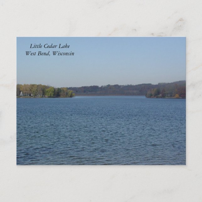 Postal Lago Little Cedar (Anverso)