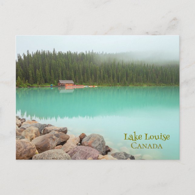 Postal Lago Louise (Anverso)