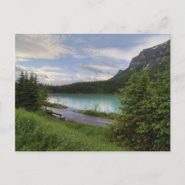 Postal Lago Louise (Anverso)