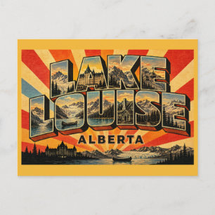 Postal Lago Louise Alberta Gema Turquesa