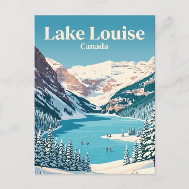 Postal Lago Louise Canadá (Anverso)