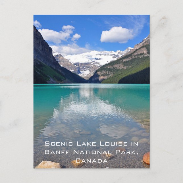 Postal Lago Louise en el Parque Nacional Banff (Anverso)