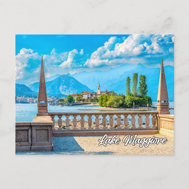 Postal Lago Maggiore, Italia (Anverso)