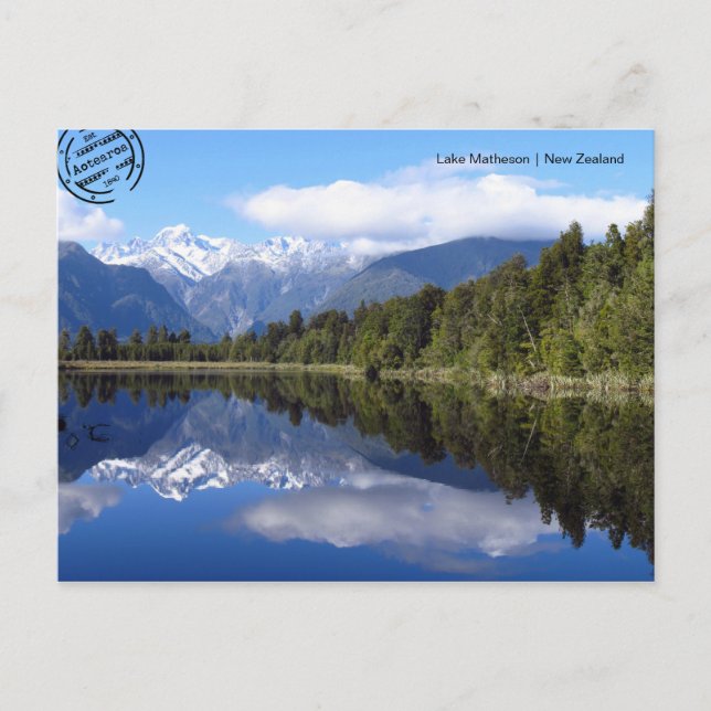 Postal Lago Matheson (Neuseeland) Postkarte (Anverso)