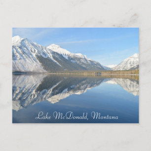 Postal Lago McDonald, Montana Postcard Keepsake