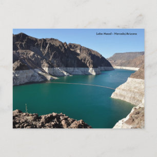 Postal Lago Mead cerca de la represa Hoover