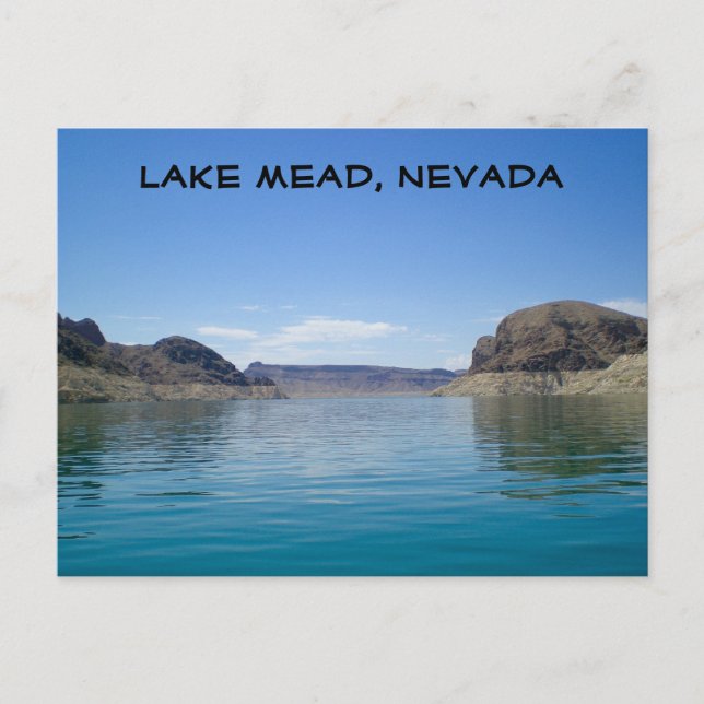 Postal Lago Mead cerca de Las Vegas Nevada (Anverso)