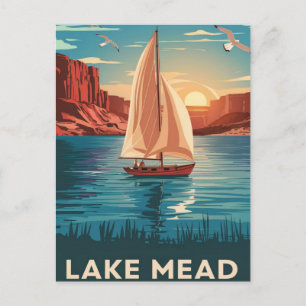 Postal Lago Mead Nevada, experimente serenidad