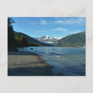 Postal Lago Mendenhall en el paisaje Juneau Alaska