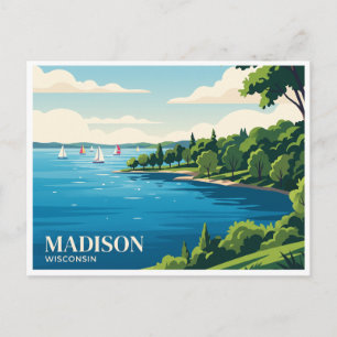 Postal Lago Mendota Madison Wisconsin