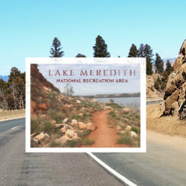 Postal Lago Meredith de Turquía Creek Trail, Texas