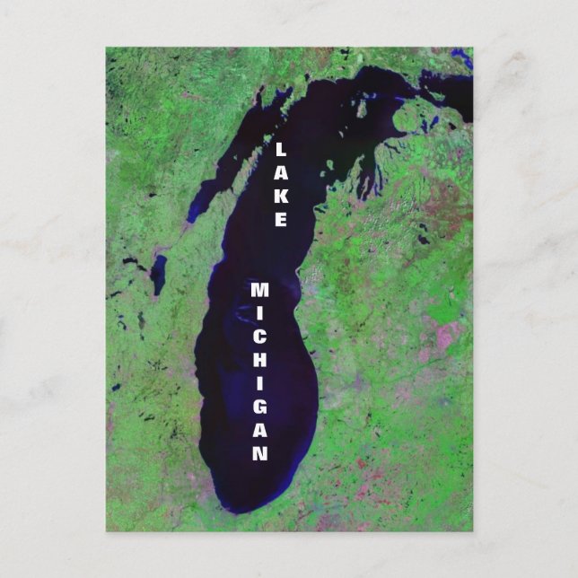 Postal Lago Michigan (Anverso)
