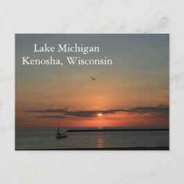 Postal Lago Michigan, Kenosha Wisconsin