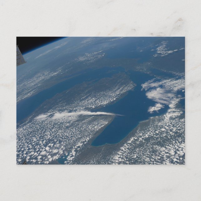 Postal Lago Michigan, Lago Huron Y Estado De Michigan. (Anverso)