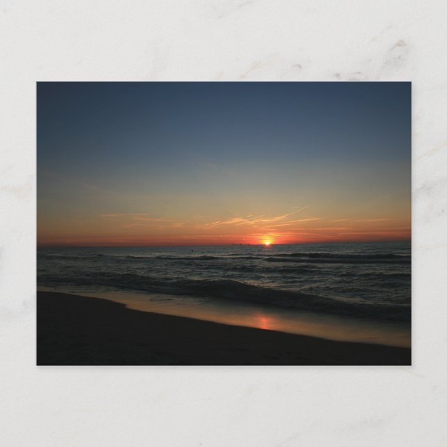 Postal Lago Michigan Sunset 2 (Anverso)