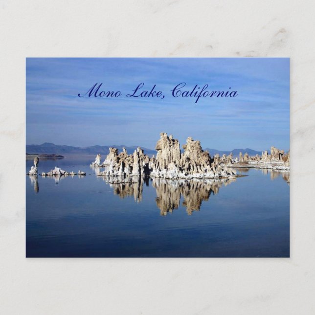 Postal Lago Mono, California (Anverso)