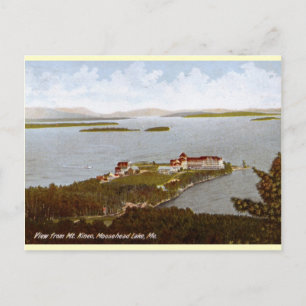 Postal Lago Moosehead, Vintage Maine 1906