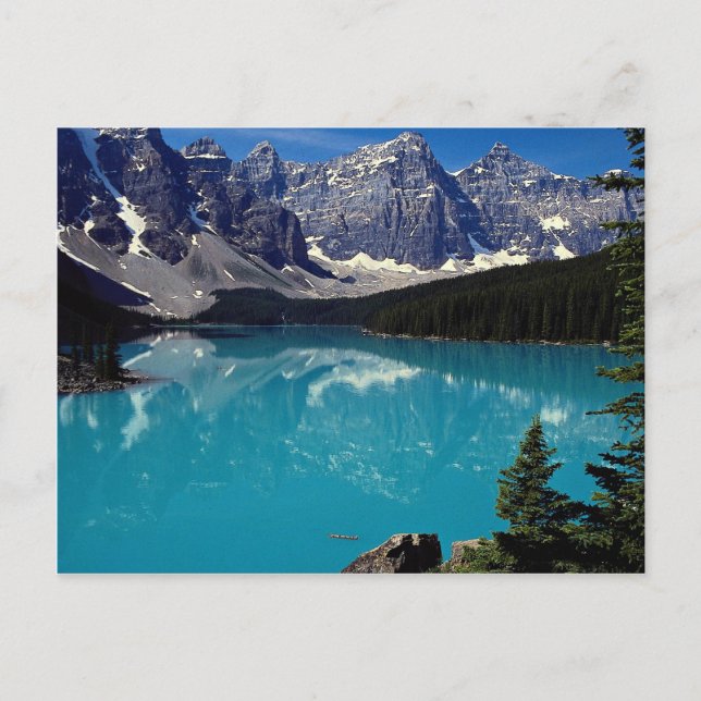 Postal Lago Moraine, Alberta, Canadá (Anverso)