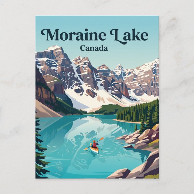 Postal Lago Moraine Canadá (Anverso)