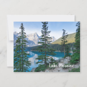 Postal Lago Moraine en Banff Canadá