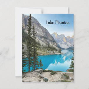 Postal Lago Moraine en Banff Canadá