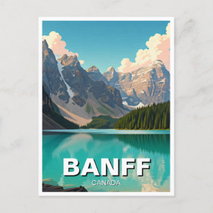 Postal Lago Moraine en el Parque Nacional Banff Canadá Vi