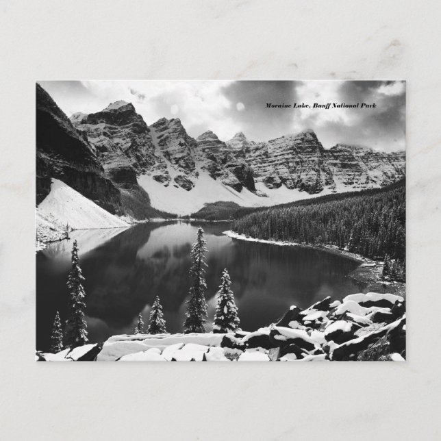 Postal Lago Moraine, Parque Nacional Banff Postcard (Anverso)