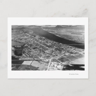 Postal Lago Moses, WA Aerial View of Town Photography