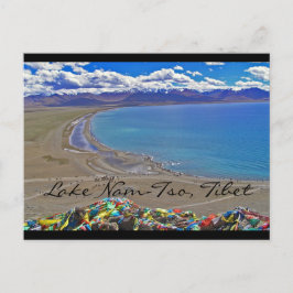 Postal Lago Nam-Tso en el Tíbet