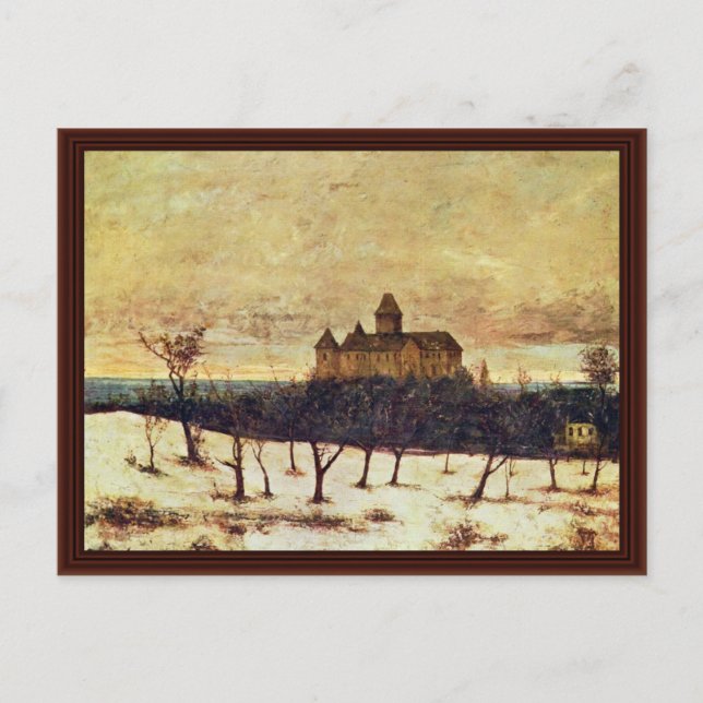 Postal Lago Neuchâtel Por Courbet Gustave (Anverso)