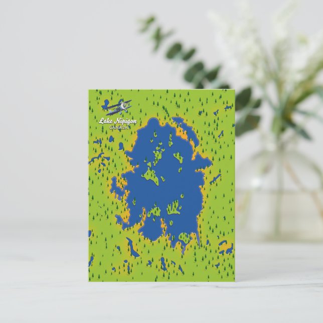 Postal Lago Nipigon (Anverso de pie)