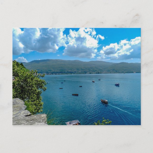 Postal Lago Ohrid, Macedonia del Norte (Anverso)