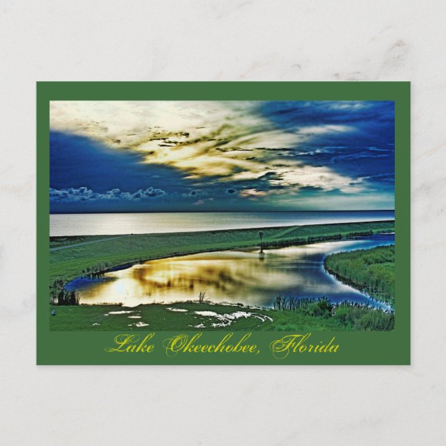 Postal Lago Okeechobee, Florida, EE.UU. (Anverso)