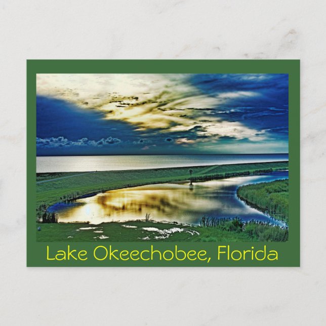 Postal Lago Okeechobee, Florida, EE.UU. (Anverso)