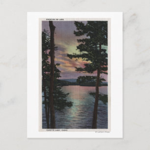 Postal Lago Payette, ID - Evintide en la escena del lago