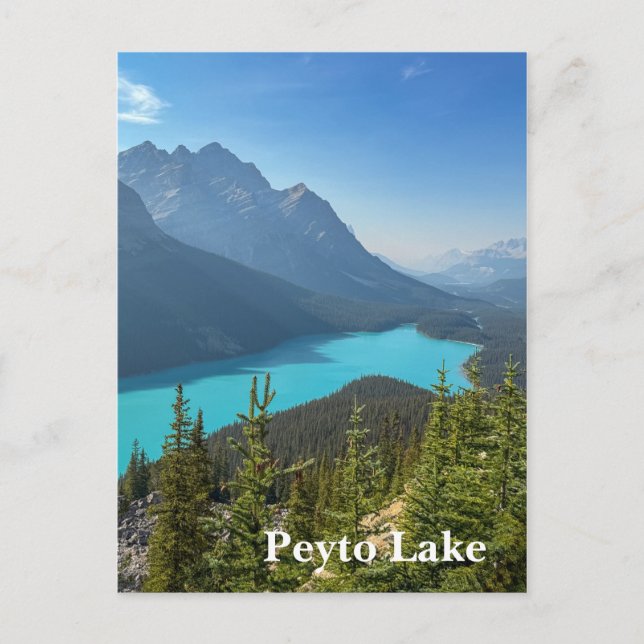 Postal Lago Peyto en Banff Canadá (Anverso)