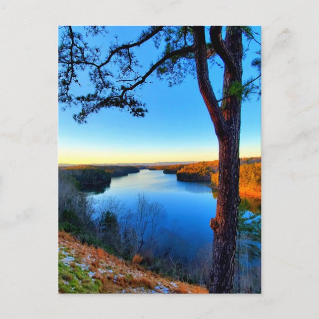 Postal Lago Philpott en Virginia (Anverso)