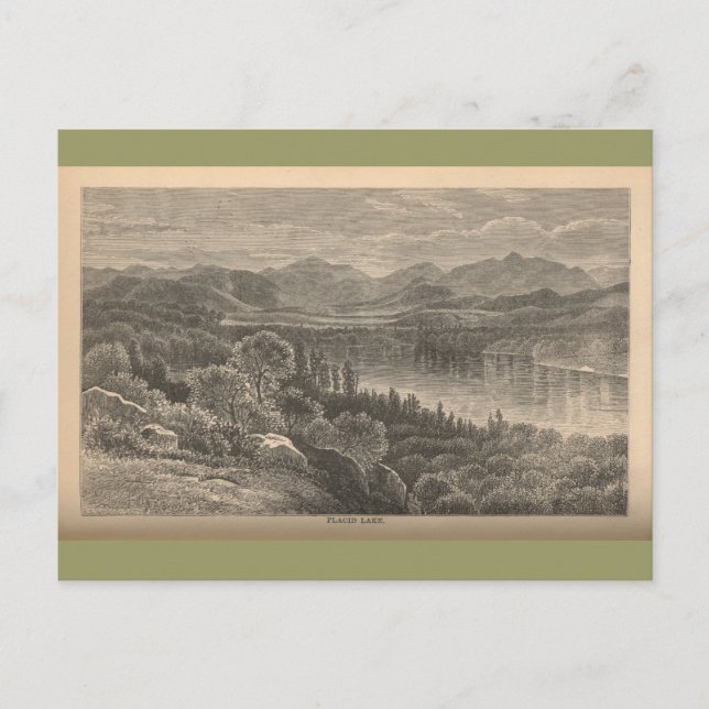 Postal Lago Placid (Anverso)