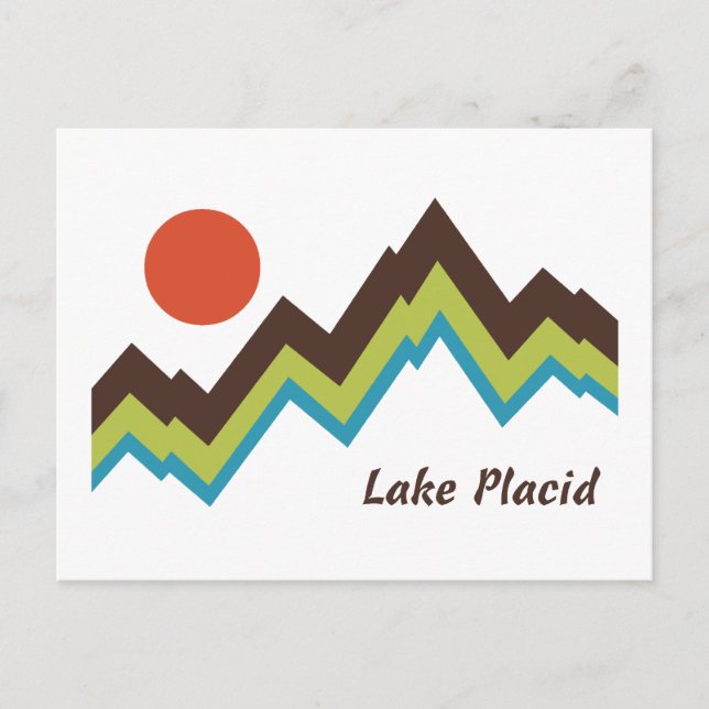 Postal Lago Placid (Anverso)