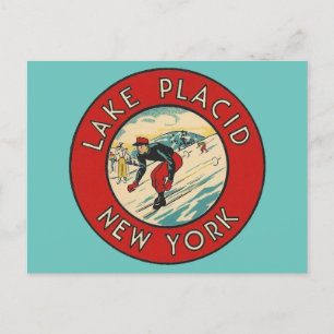 Postal Lago Placid, Nueva York - Postcard