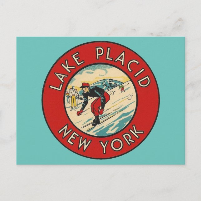 Postal Lago Placid, Nueva York - Postcard (Anverso)