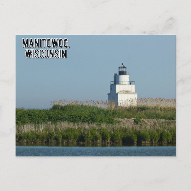 Postal Lago Postcard Manitowoc Wisconsin (Anverso)