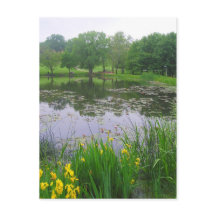 Lago Potter en Lawrence, Kansas, Postcard