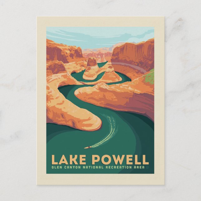 Postal Lago Powell | Arizona y Utah (Anverso)