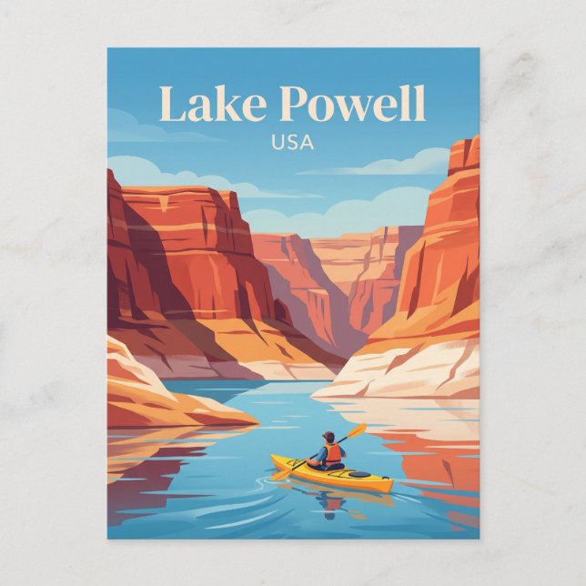 Postal Lago Powell EE. UU. (Anverso)