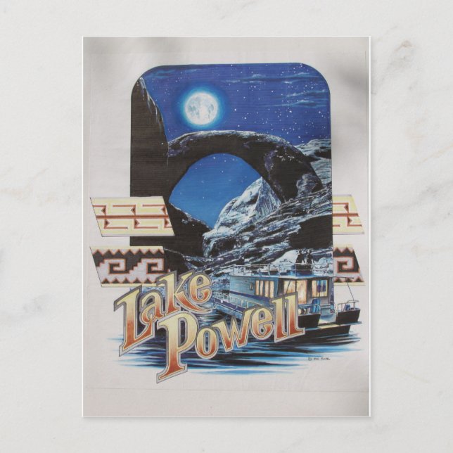 Postal Lago Powell Moonlite Scenic (Anverso)