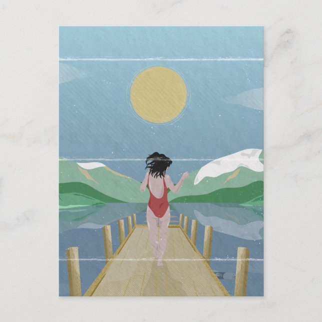 Postal Lago Rotoiti Nueva Zelanda (Anverso)