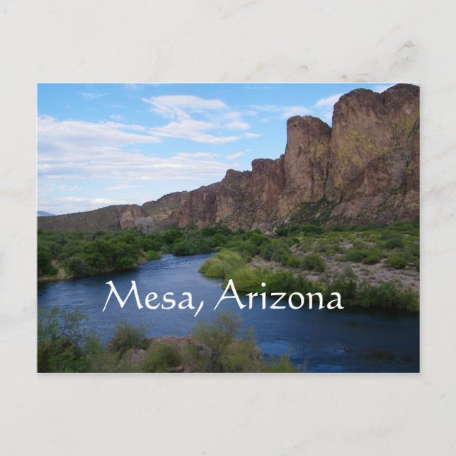 Postal Lago Saguaro Escenario, Mesa, Arizona (Anverso)